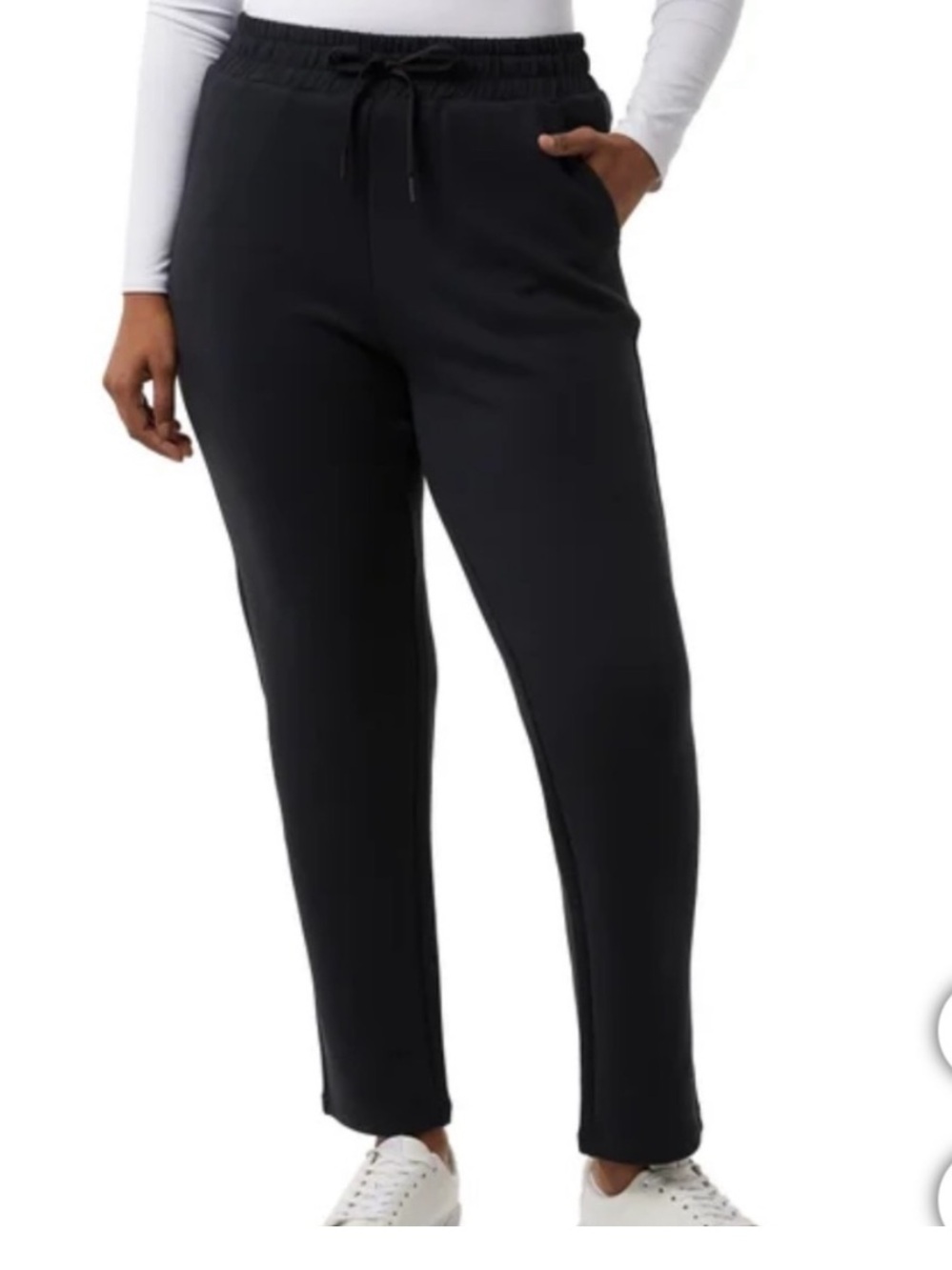 32 Degrees - Sueded Trackpants - Drawstring - Black - Medium